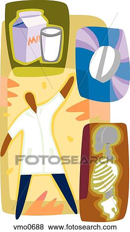 A doctor showing how to maintain healthy bones View Large Illustration Stock Illustration - A doctor showing how to maintain healthy bones. Fotosearch