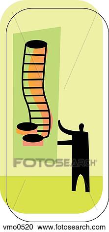 A man with a stack of coins View Large Illustration Clipart - A man with a stack of coins. Fotosearch