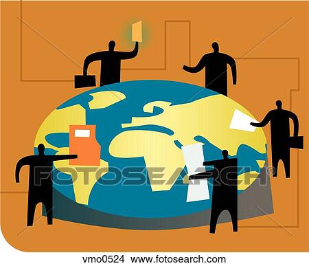An illustration of a meeting at an International round table View Large Illustration Stock Illustration - An illustration of a meeting at an International round table. Fotosearch
