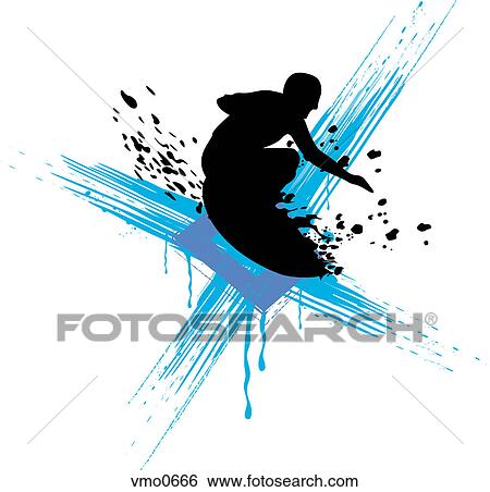 An illustration of a man surfing on a surfboard View Large Illustration Stock Illustration - An illustration of a man surfing on a surfboard. Fotosearch