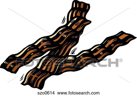 A drawing of strips of bacon View Large Illustration Stock Illustration - A drawing of strips of bacon. Fotosearch