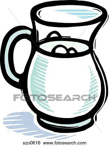 Stock Illustration - An illustration of a pitcher of milk. Fotosearch