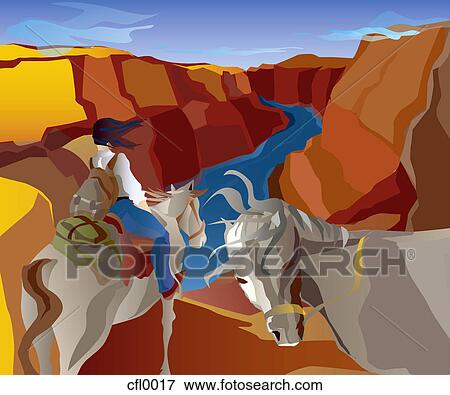 An illustration of a woman horseback riding View Large Illustration Stock Illustration - An illustration of a woman horseback riding. Fotosearch