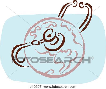 Stock Illustration - A drawing of a healthy earth. Fotosearch