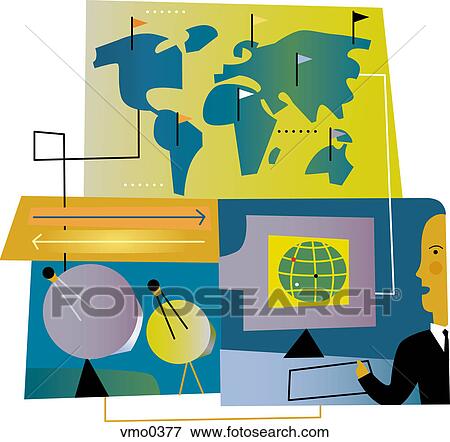 A businessman reaching the target market View Large Illustration Stock Illustration - A businessman reaching the target market. Fotosearch
