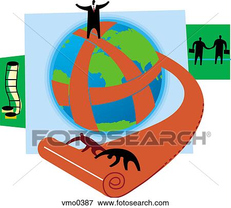Stock Illustration - Rolling out the red carpet. Fotosearch
