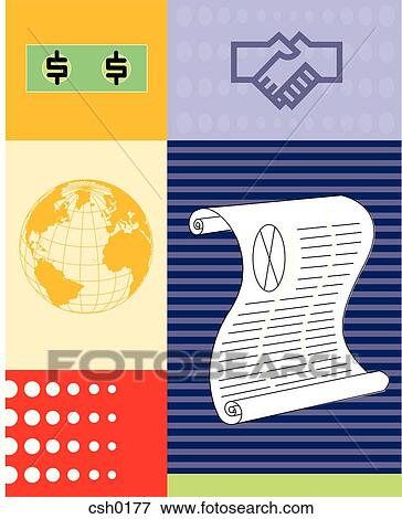 A graphic representation of a corporate contract View Large Illustration Stock Illustration - A graphic representation of a corporate contract. Fotosearch