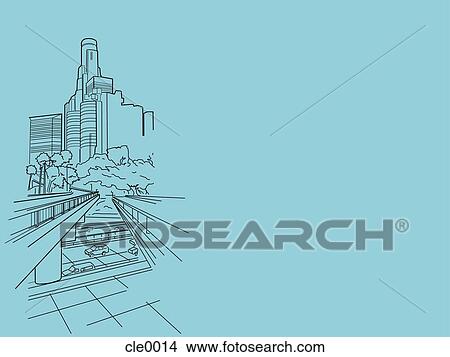 An illustration of a busy downtown View Large Illustration Stock Illustration - An illustration of a busy downtown. Fotosearch