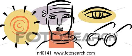 A doctor prepares for an eye surgery View Large Illustration Clip Art - A doctor prepares for an eye surgery. Fotosearch