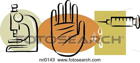 A pciture of medical testing and research View Large Illustration Drawing - A pciture of medical testing and research. Fotosearch
