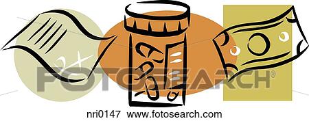 Stock Illustration - A picture of a drug prescription. Fotosearch