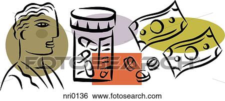 A picture showing a prescription drug costs View Large Illustration Stock Illustration - A picture showing a prescription drug costs. Fotosearch