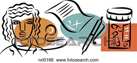 An illustration of a doctor prescribing drugs View Large Illustration Stock Illustration - An illustration of a doctor prescribing drugs. Fotosearch
