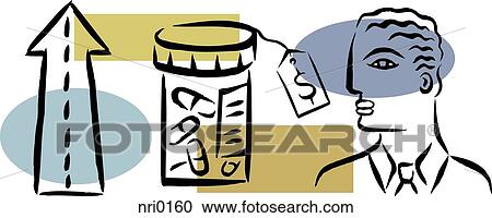 Clipart - Illustration of modern expensive medicine. Fotosearch
