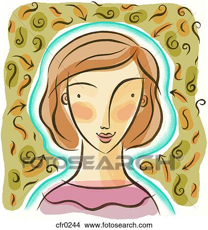 a woman with a healthy immune system View Large Illustration Stock Illustration - a woman with a healthy immune system. Fotosearch