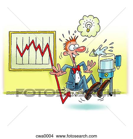 A man being surprised by the rising sales figures View Large Illustration Stock Illustration - A man being surprised by the rising sales figures. Fotosearch