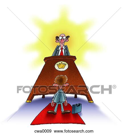 An employee meeting the big boss View Large Illustration Stock Illustration - An employee meeting the big boss. Fotosearch