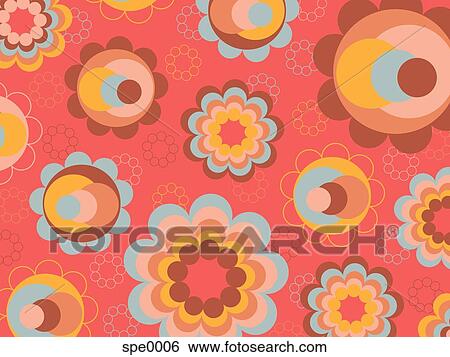 An image of flowers on pink background View Large Illustration Stock Illustration - An image of flowers on pink background. Fotosearch