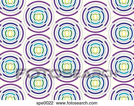Illustrated abstract pattern with purple and blue circles View Large Illustration Drawing - Illustrated abstract pattern with purple and blue circles. Fotosearch