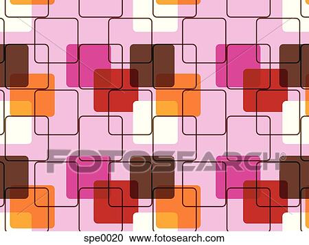 Illustrated abstract pattern with pink and brown design View Large Illustration Clipart - Illustrated abstract pattern with pink and brown design. Fotosearch