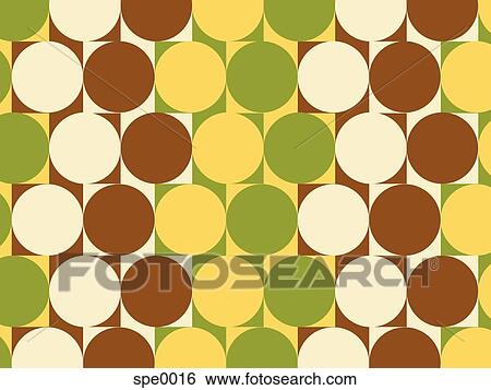 Illustrated abstract pattern with green, ivory, brown, and yellow shapes View Large Illustration Stock Illustration - Illustrated abstract pattern with green, ivory, brown, and yellow shapes. Fotosearch