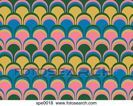 Illustrated abstract pattern with yellow and pink on blue View Large Illustration Stock Illustration - Illustrated abstract pattern with yellow and pink on blue. Fotosearch