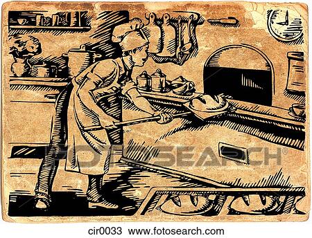Drawing - illustration, scenic, vintage, cartoons, graphics. Fotosearch