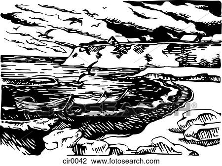 Drawing - illustration, scenic, vintage, cartoons, graphics. Fotosearch