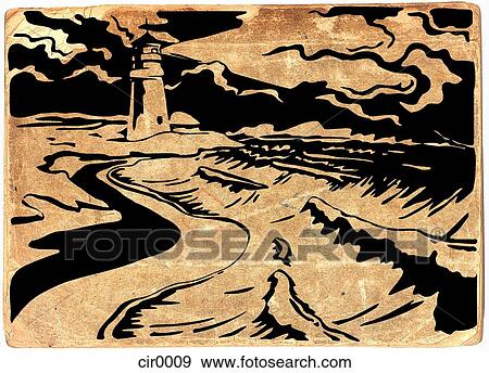 Stock Illustration - illustration, scenic, vintage, cartoons, graphics. Fotosearch