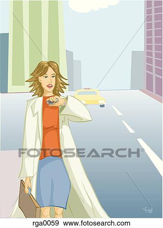 A woman looking at her watch View Large Illustration Stock Illustration - A woman looking at her watch. Fotosearch