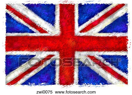 Drawing of the flag of The United Kingdom View Large Illustration Stock Illustration - Drawing of the flag of The United Kingdom. Fotosearch