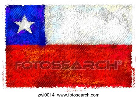 Flag of Chile View Large Illustration Stock Illustration - Flag of Chile. Fotosearch
