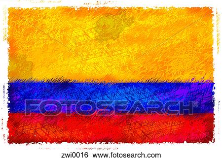 Flag of Colombia View Large Illustration Stock Illustration - Flag of Colombia. Fotosearch