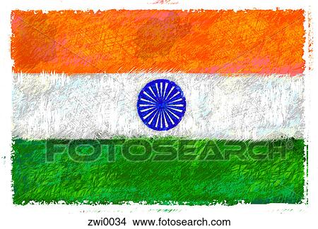 Flag of India View Large Illustration Stock Illustration - Flag of India. Fotosearch