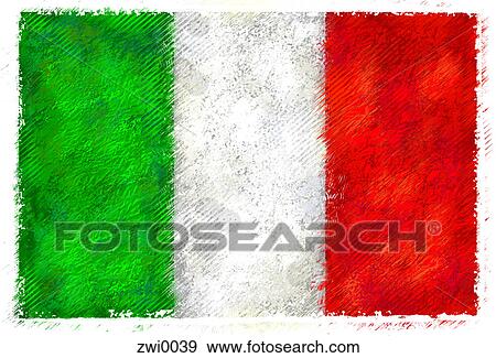 Flag of Italy View Large Illustration Stock Illustration - Flag of Italy. Fotosearch