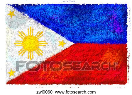 Clipart - Flag of Philippines. Fotosearch