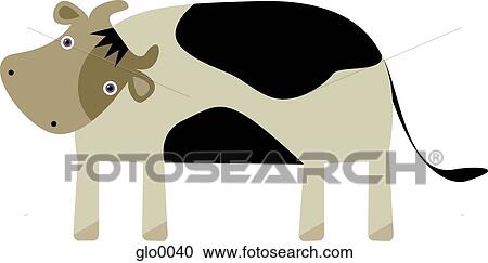 Drawing of a cow View Large Illustration Clipart - Drawing of a cow. Fotosearch