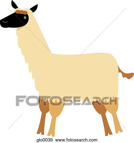 Drawing of a llama View Large Illustration Stock Illustration - Drawing of a llama. Fotosearch