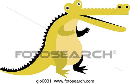Drawing of an alligator View Large Illustration Clip Art - Drawing of an alligator. Fotosearch