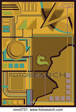 Clip Art - A financial advisor talking about money. Fotosearch