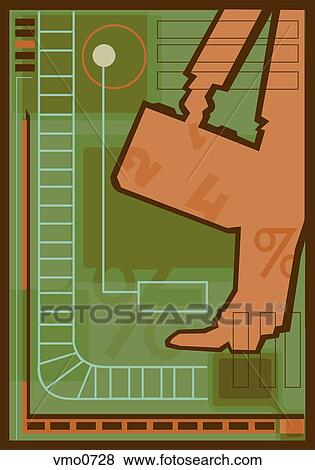 Stock Illustration - A pictorial representation of business travel. Fotosearch