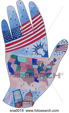 An american hand on white background View Large Photo Image Stock Photo - An american hand on white background. Fotosearch
