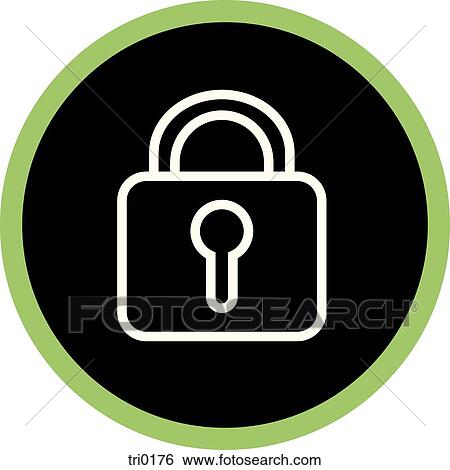 Stock Illustration - A picture of a padlock. Fotosearch