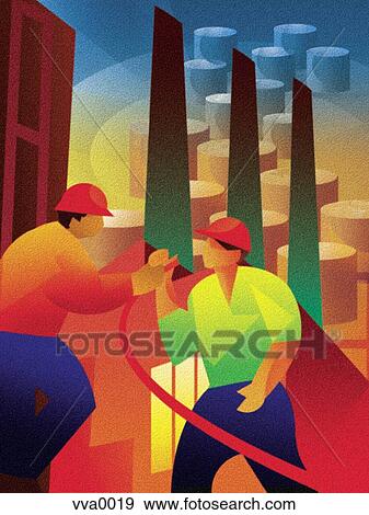 Stock Illustration - Illustration of storage tanks. Fotosearch