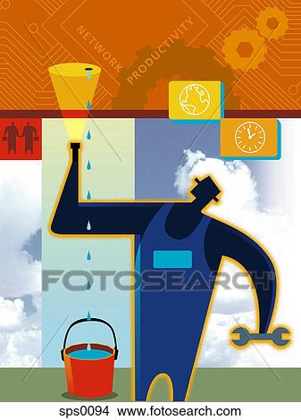 An illustration of the maintenance of network productivity View Large Illustration Stock Illustration - An illustration of the maintenance of network productivity. Fotosearch