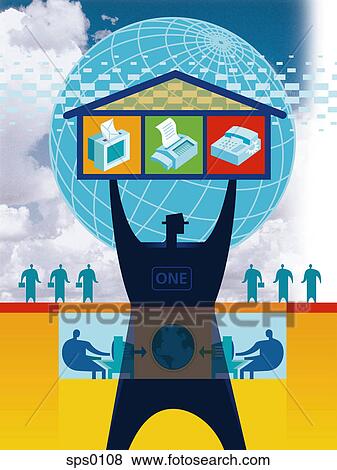 An illustration of the technology fusion View Large Illustration Stock Illustration - An illustration of the technology fusion. Fotosearch