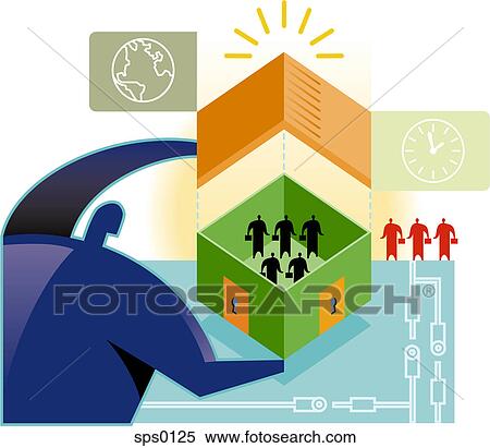 An illustration of people in a secure environment View Large Illustration Stock Illustration - An illustration of people in a secure environment. Fotosearch