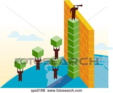 Illustration of a businessman spying on competitors View Large Illustration Stock Illustration - Illustration of a businessman spying on competitors. Fotosearch