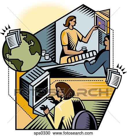 Clipart - A picture of hospital administration. Fotosearch