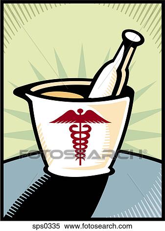An illustration of a mortar and a pestle View Large Illustration Stock Illustration - An illustration of a mortar and a pestle. Fotosearch